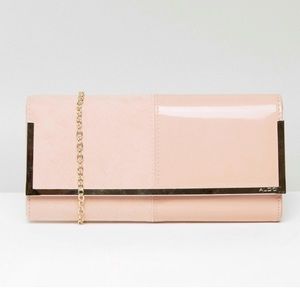ALDO Faucheux Blush Clutch Bag